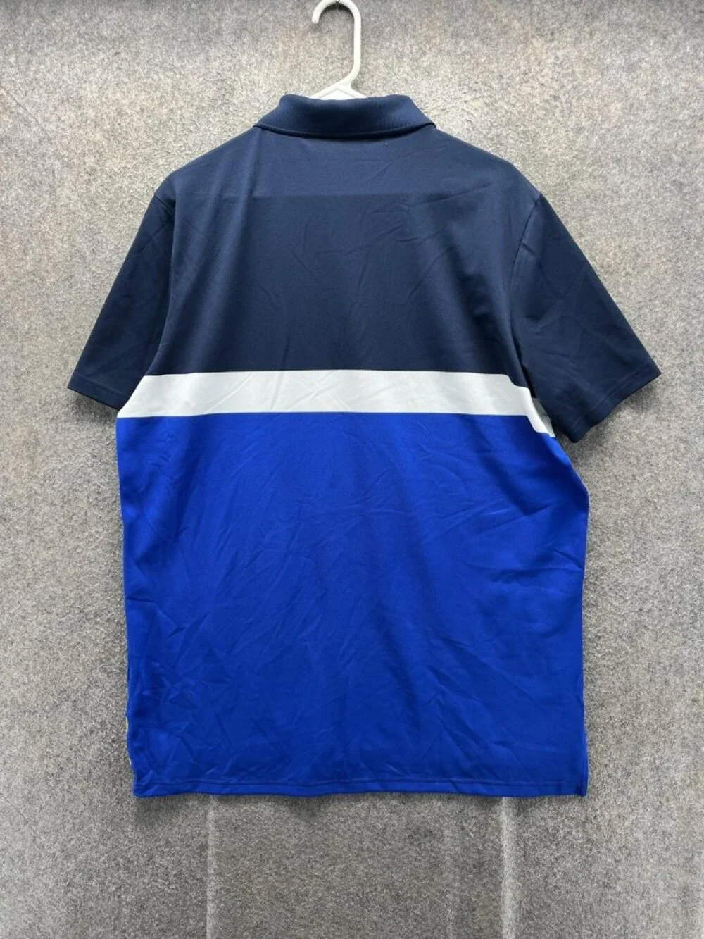 RLX Ralph Lauren Polo Shirt Men Large Blue Colorblock Valspar Championship Golf